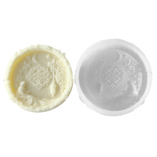 Ramadans Arabic Silicone Candle Making Mold in Round Shape-5471