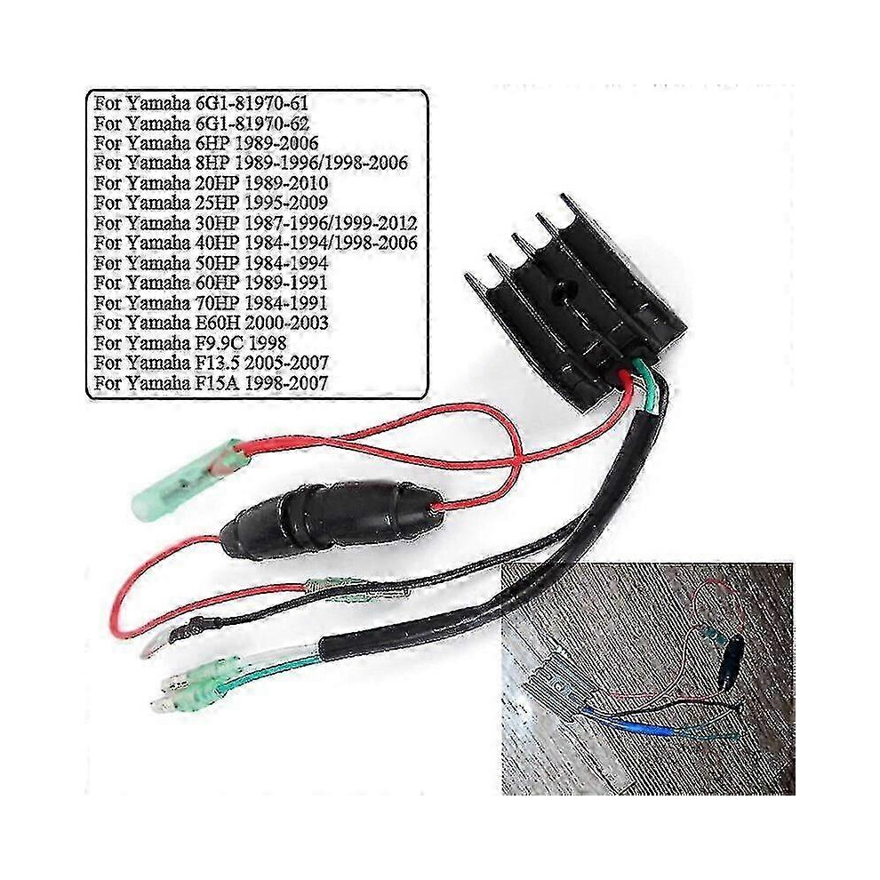Regulator Rectifier For Yamaha 6Hp 8Hp 20Hp 25Hp 30Hp 40Hp 50Hp 60Hp 70Hp E60h F99c F135 F15a 6G1-81Edition7311375 6900003267698