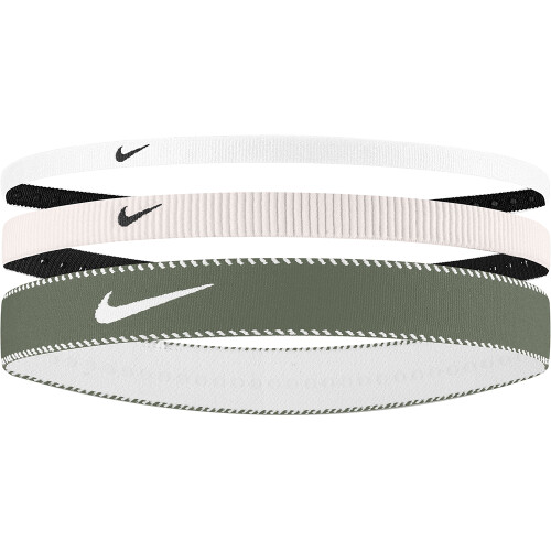 Nike Nike Flex Classic Headbands Mixed Width 3 Pk Light Soft Pink / Light Army / White