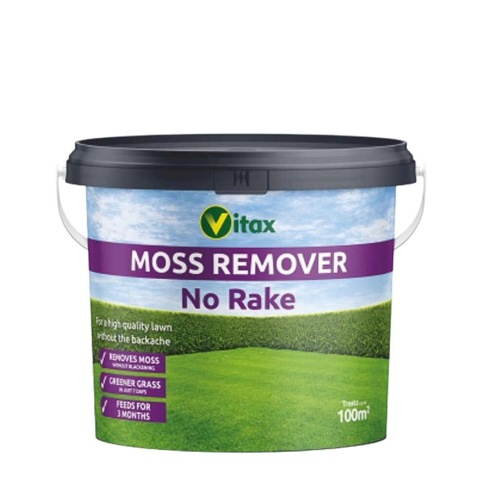 Vitax Moss Remover 100Sqm Tub Lawn Fertiliser Uk