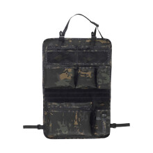 Car Back Seat Organiser With Multiple Pockets-Black Camouflage