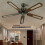 Fan Blade Support Ceiling Fan Parts Replacement Bracket-Black 7