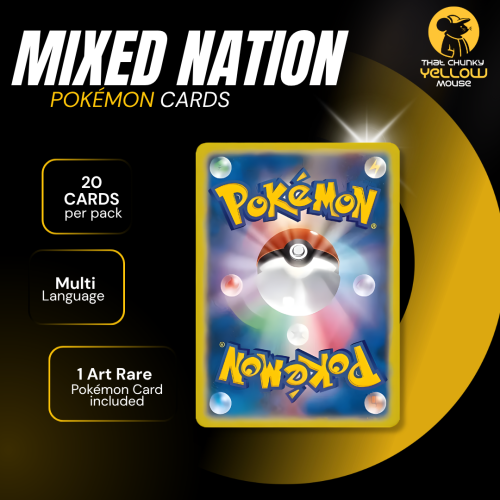 Pokémon Authentic Pokémon Card Mixed Nation 20 Pack Bundle 1