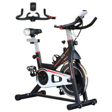 Exercise Bike, Indoor Cycle, LCD, HR Sensor, Black