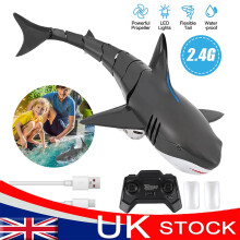 2.4GHz Shark Electric RC Radio Remote Control Swimming Pool Water Lake Prank Toy