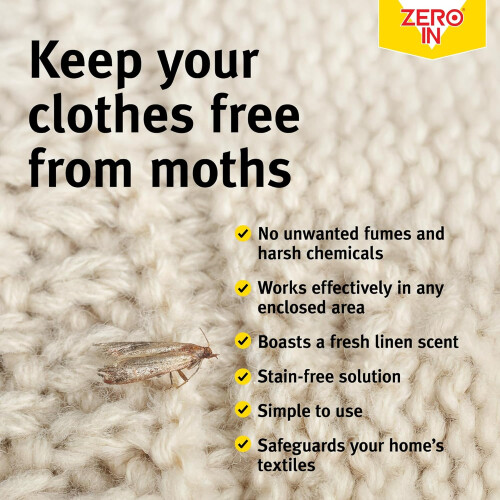 ZeroIn Moth Balls Fabric Protection 10 Balls x 2 Pack 2