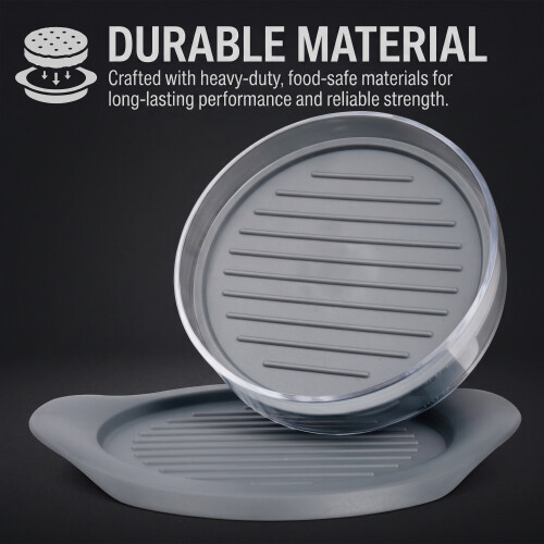 Non Stick Burger Press Round Burger Smasher, Hamburger Patty Maker for BBQ 2