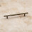 (160mm Handle) Antique Brushed Dark Brass Slimline T-Bar Cabinet Handle 3