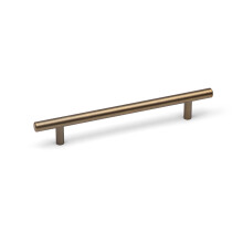(160mm Handle) Antique Brushed Dark Brass Slimline T-Bar Cabinet Handle
