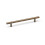(160mm Handle) Antique Brushed Dark Brass Slimline T-Bar Cabinet Handle 1