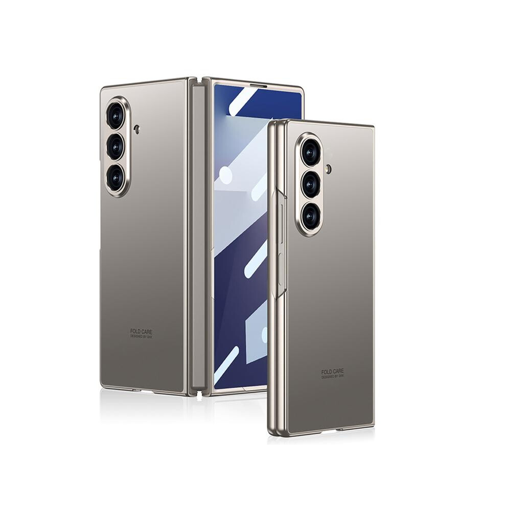 Compatible Gift Samsung Galaxy Z Fold7 5G Gkk Integrated Ag Craft Skin Feel Full Coverage Phone Case(Titanium ):For Samsung Galaxy Z Fold7 5G Gray 8117028392047