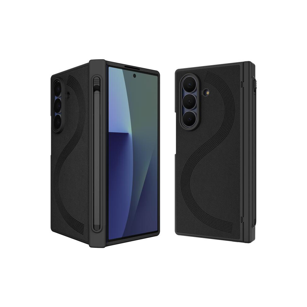 Vietao Coolbo Series Privacy Tempered Glass Screen Protector All-In-One Full-Coverage Phone Case Compatible Gift Samsung Galaxy Z Fold7 5G (Black):Fo Black 3386850278491