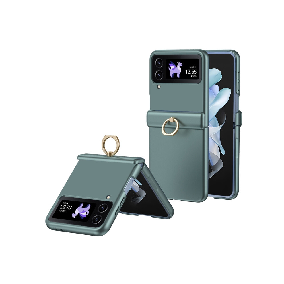 Compatible Gift Samsung Galaxy Z Flip3 Starry Sky Electroplated Ring Case With Integrated Drop Protection (Green):For Samsung Galaxy Z Flip3 Green 8119683185149