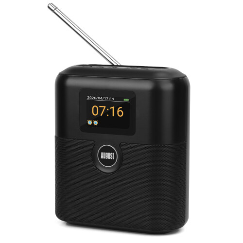 DAB+ FM Portable Radio Bluetooth Speaker Dual Alarm Clock 1