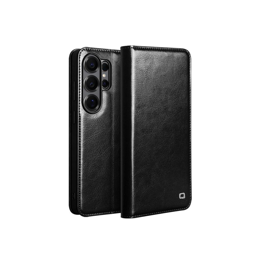 Qialino Genuine Leather Classic Phone Case Compatible Gift Samsung Galaxy S26 Ultra 5G (Black):For Samsung Galaxy S26 Ultra 5G Black 3035171376378