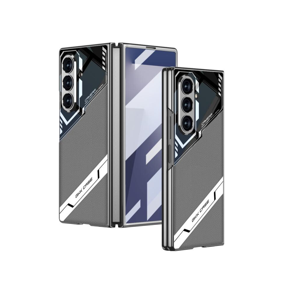 Compatible Gift Samsung Galaxy Z Fold7 5G Gkk Integrated Esports Leather Shockproof Phone Case(Mountain ):For Samsung Galaxy Z Fold7 5G Gray 3035171376507