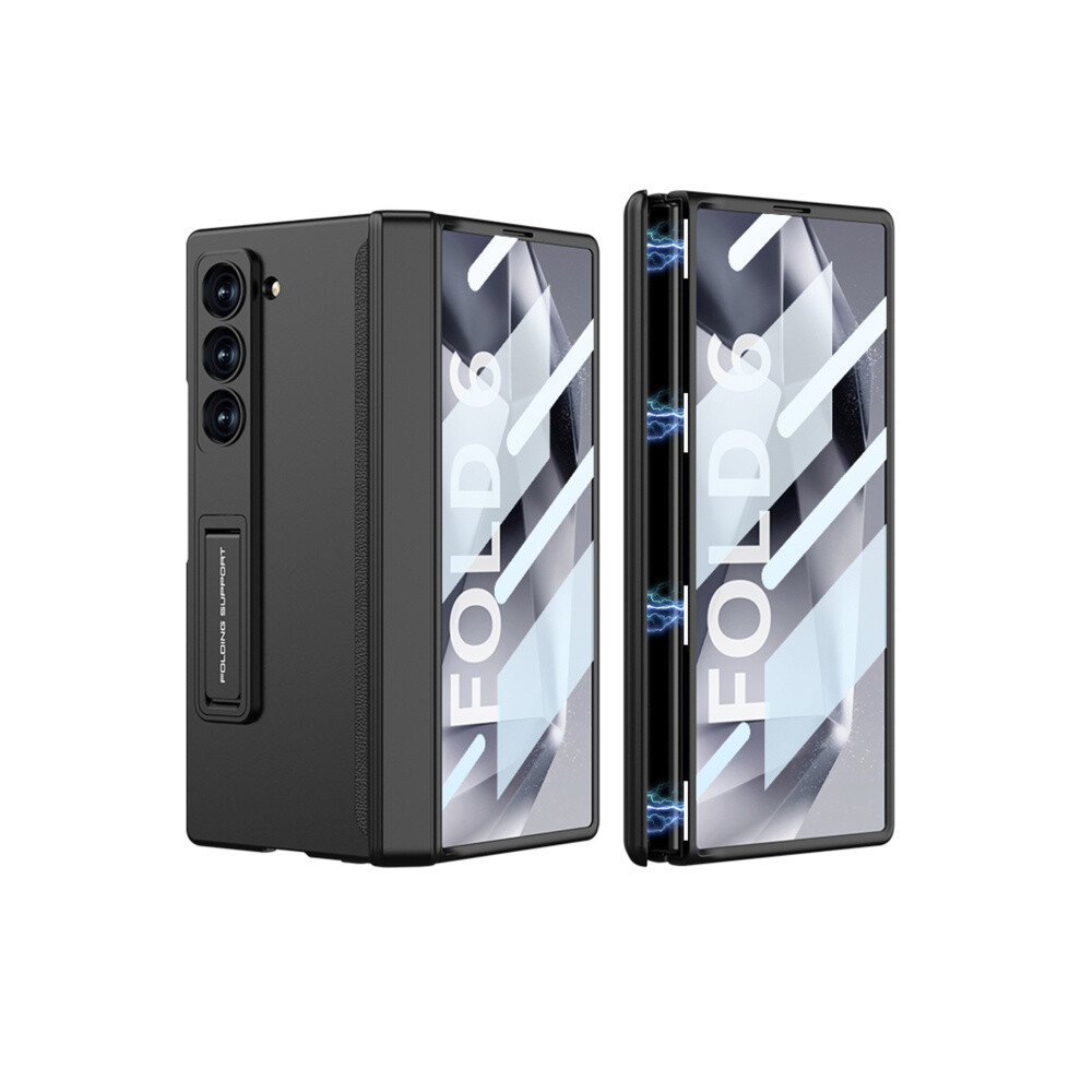 Gkk Integrated Magnetic Folding Phone Case Compatible Gift Samsung Galaxy Z Fold6 (Cool ):For Samsung Galaxy Z Fold6 Black 8184164356615