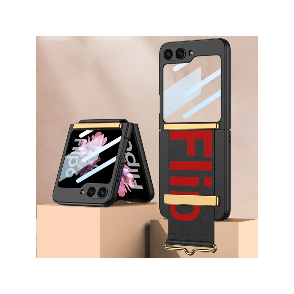 Gkk Ultra-Thin Wristband Phone Case Compatible Gift Samsung Galaxy Z Flip6 (Black):For Samsung Galaxy Z Flip6 / Flip7 Fe Black 3545556337493