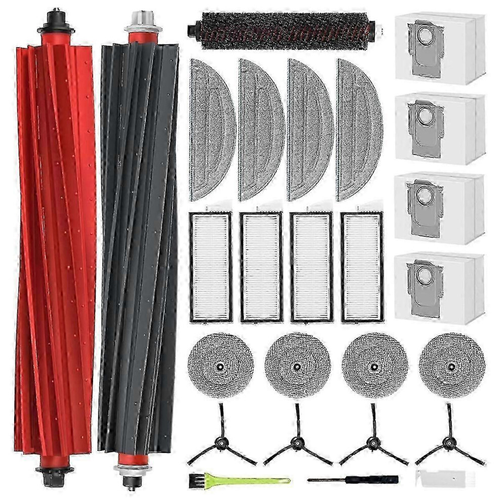 Roborock S8 Maxv Ultra Replacement Main Side Brush - Compatible Parts For Roborock Robot Vacuum Edition 08121493 6900003268862
