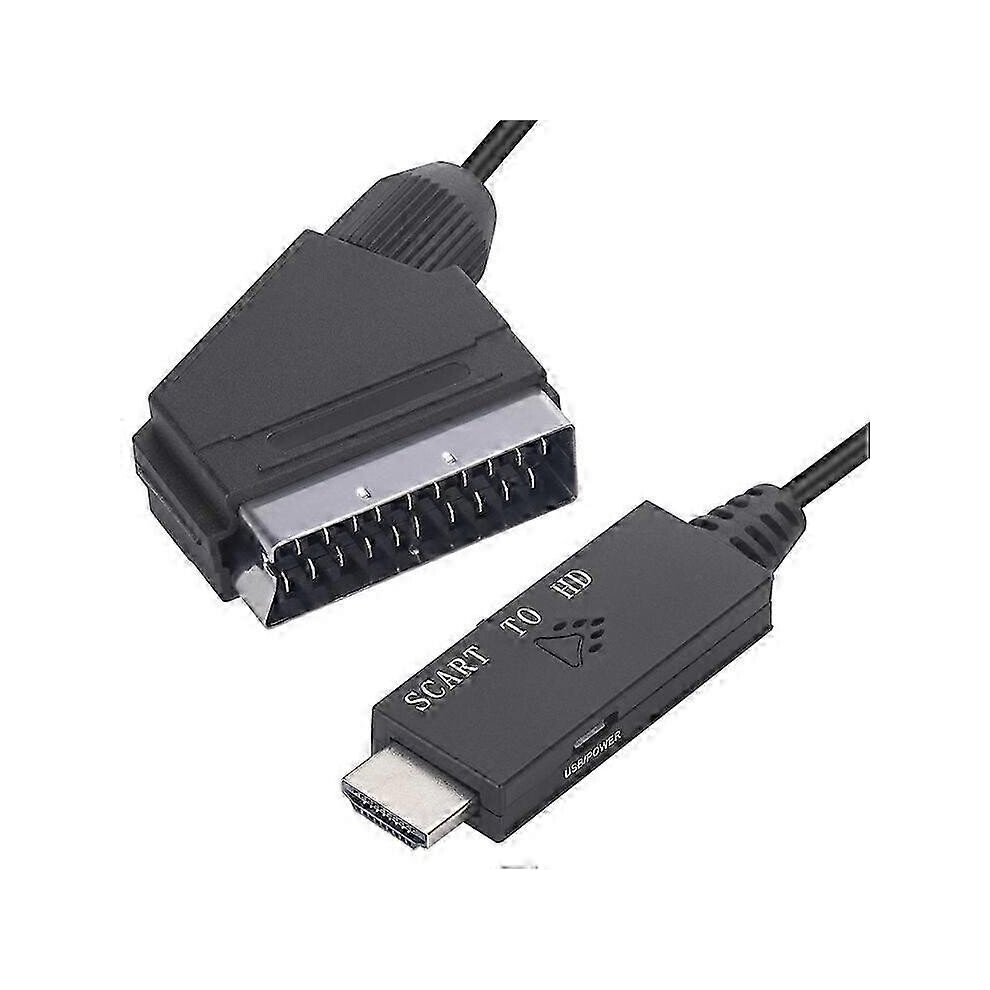 Scart To Hdmi Converter Scart In Hdmi Out Video Audio Adapter For Hdtv Dvdas Shown Szrh A-F1464 6900003268589