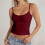 Women's Milk Silk Camisole Base Layer Slim Fit Short-Gray M 6