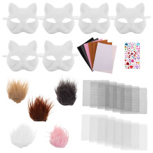 Cat Mask Kit For Children And Pet Owners In Felt Fabric 1 Set