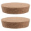 2Pièces Bouchons En Bois Beige Pour Bouteilles, Conservation Optimale 1