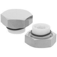 2Sets Pe and Stainless Steel Vacuum Breaker Cap Kit for Faucet Repair
