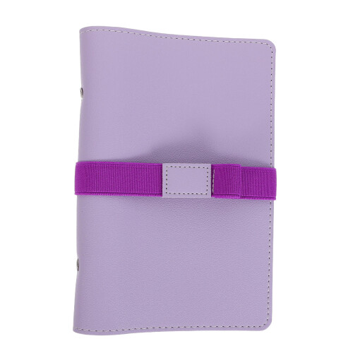Nachfüllbare A6 PU Hülle Lavendel, Flexibler Loose Leaf Planner