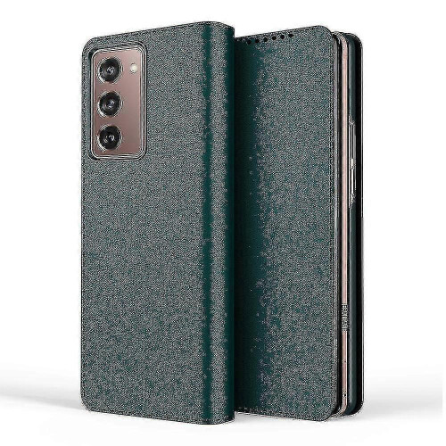Hmwy-samsung Z Fold2 Flip Split Two-in-one Multi-function Phone Case(green)