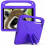 Handle Portable Eva Shock-proof Case with Triangular Stand for For Ipad 10.2 2021 / 2020 / 2019 (Purple) 2