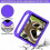 Handle Portable Eva Shock-proof Case with Triangular Stand for For Ipad 10.2 2021 / 2020 / 2019 (Purple) 4