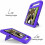 Handle Portable Eva Shock-proof Case with Triangular Stand for For Ipad 10.2 2021 / 2020 / 2019 (Purple) 5