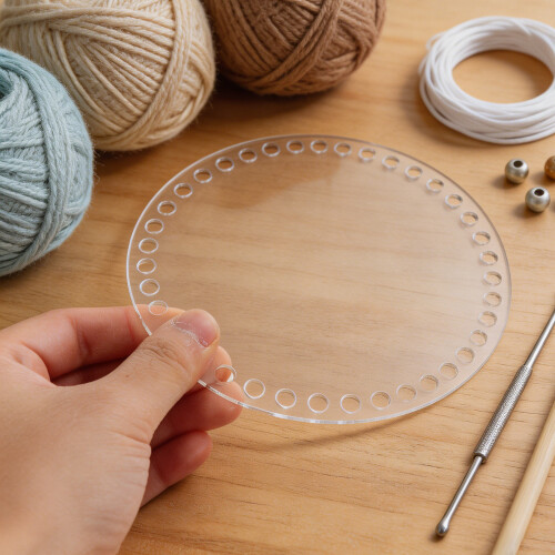 10Pièces Base De Couture Transparente En Pour Sacs DIY 2