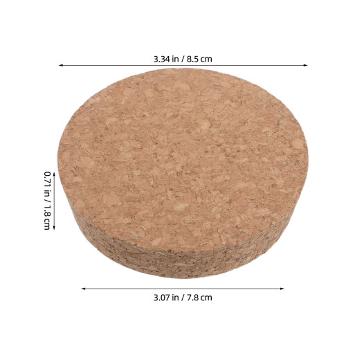 2Pièces Bouchons En Bois Beige Pour Bouteilles, Conservation Optimale 1