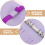 Lavendel PU Flexibele A6 Planner Omslag Met Ringband Bescherming 4