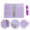 Lavendel PU Flexibele A6 Planner Omslag Met Ringband Bescherming 5