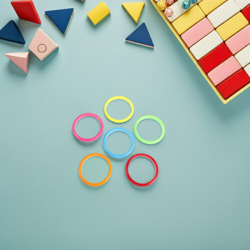 18Pcs Resin Kids Bangle Bracelets Assorted Colors for Play and Parties 2