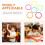 18Pcs Resin Kids Bangle Bracelets Assorted Colors for Play and Parties 6