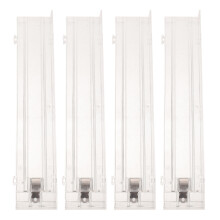 4Pièces Porte- Automatique Transparent En Plastique Pour Rayons