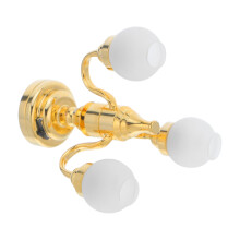 Golden Mini Dollhouse Ceiling Light for 1:12 Scale Decoration