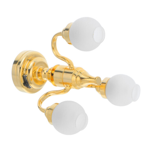 Golden Mini Dollhouse Ceiling Light for 1:12 Scale Decoration
