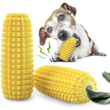 Dog Chew Toys, Puppy Toothbrush Clean Teeth Interactive Corn Toys