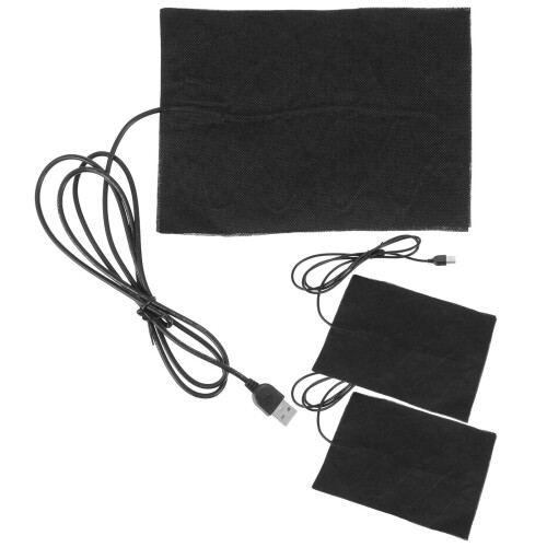 3Pcs USB Heating Mat Black Cotton Resin Pad Fast Bubble Buster