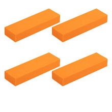4Pcs Stainless Steel Rust Eraser Pad for Sink Appliances Orange Rubber