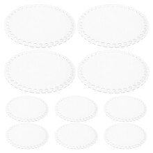 10Pcs Clear Acrylic Weaving Base Board for DIY Handbag Shape Support
