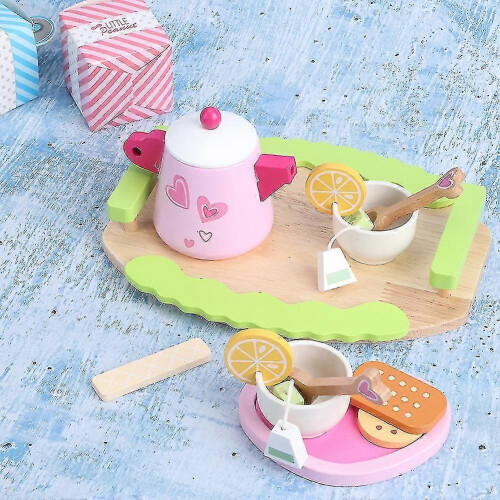 Drink Afternoon Tea Set Kitchen Tableware Educational Toys Play Afternoon Tea Set 10 Pieces 2