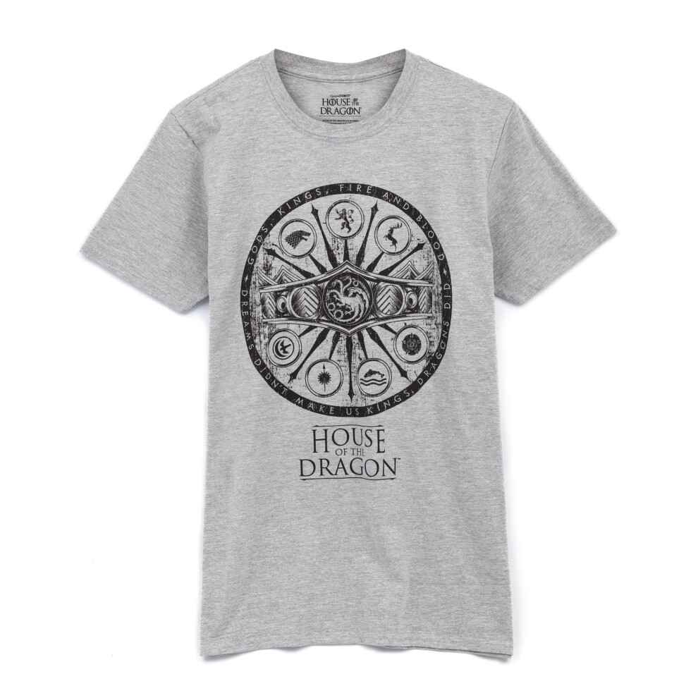 Game Of Thrones (Xx-Large) Short Sleeved T-Shirt (Mens ) Grey