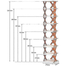 (7 layer, Blue) 5/7/9 Tier Shoe Rack Storage Organizer Small Shoe Rack Narrow Diy Adjust Shoe Shelf
