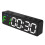 Dense Transportable Interval Clock Clear-Black frame green an 1